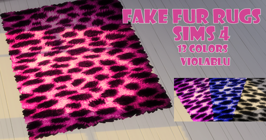 Fake Fur Rugs for Sims 4