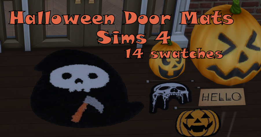 Sims 4 Cute Halloween Door Mats