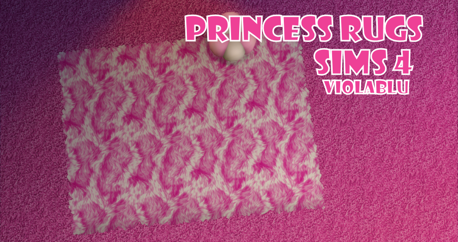 Princess Fur Rugs for Sims 4