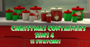 Christmas Containers for Sims 4