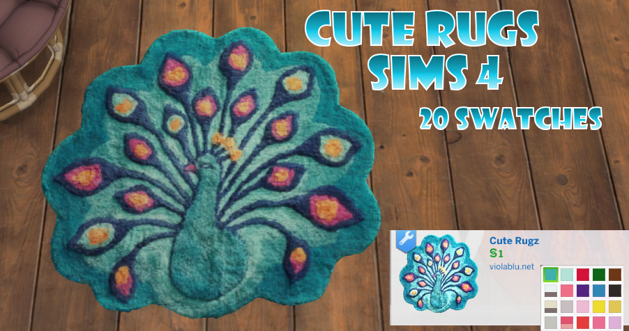 Cute Rug Set for Sims 4