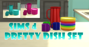 Sims 4 Pretty Dish Set
