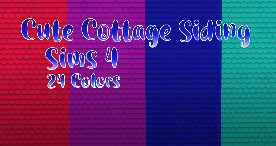 Cute Cottage Siding for Sims 4