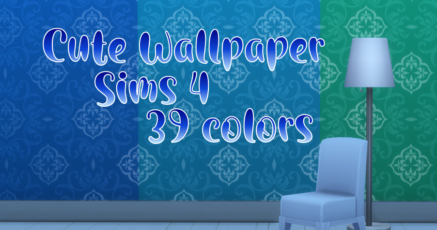 Cute Pattern Wallpaper with Trim Recolors for Sims 4